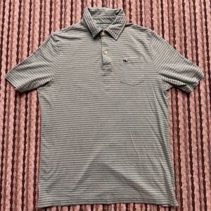 Vineyard Vines Striped‎ Pima Cotton Polo Shirt with Pocket Kids XL